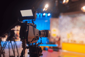 TV host training session with enthusiastic participants, GOZATV auditions.