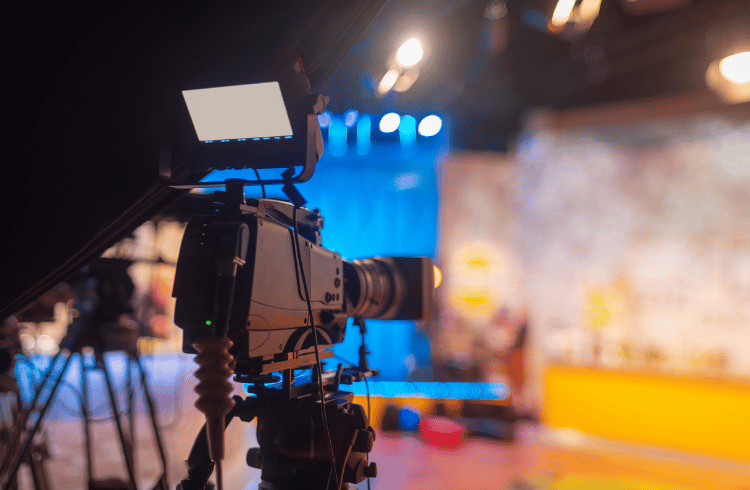 TV host training session with enthusiastic participants, GOZATV auditions.