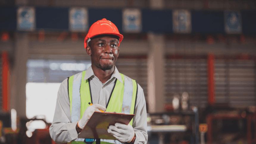 Engineering Assistant working in a mining environment