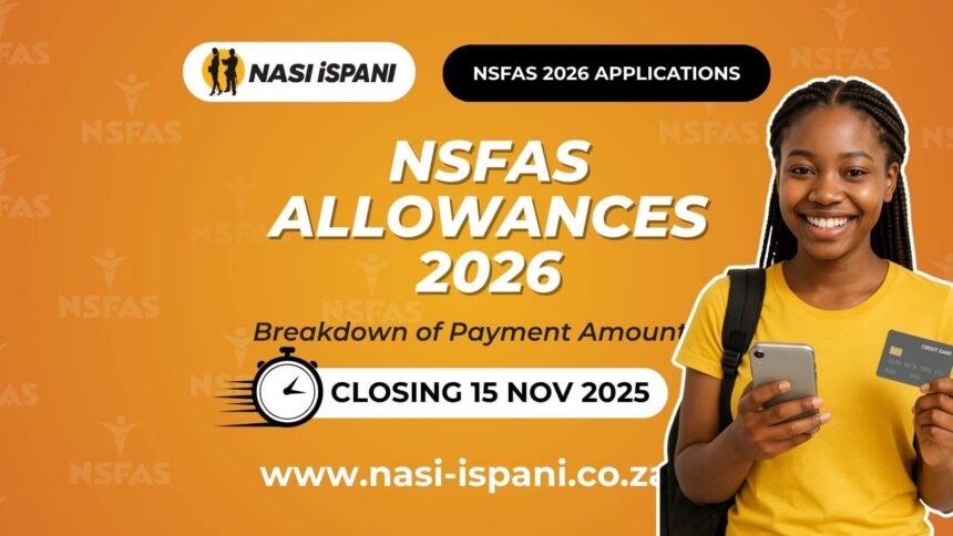 NSFAS Allowances 2026