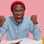 South African students celebrating matric results