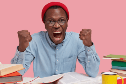 South African students celebrating matric results