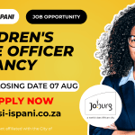 Children Care Officer Vacancy At The City of Johannesburg