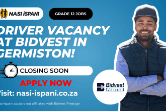 Driver Vacancy At Bidvest Prestige