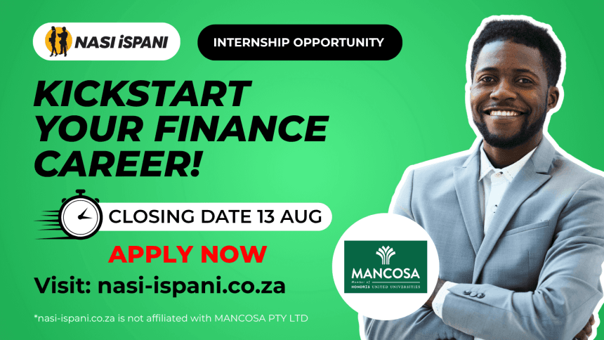 Finance Graduate Internship At MANCOSA PTY LTD
