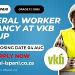 General Worker Vacancy at VKB Group