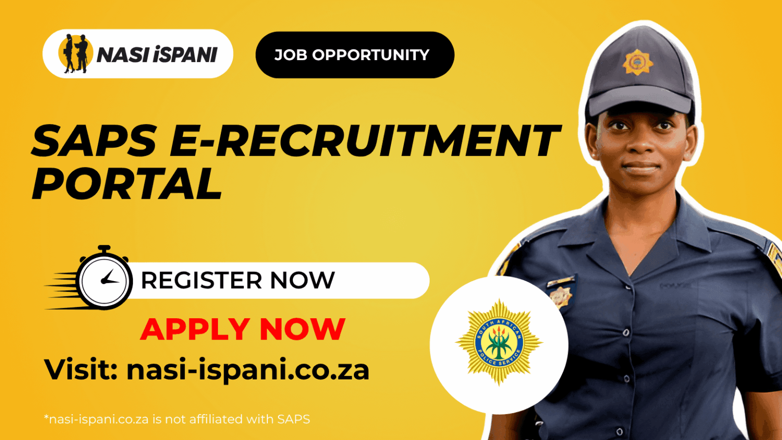 SAPS e-Recruitment Portal Now Live for Job Applications