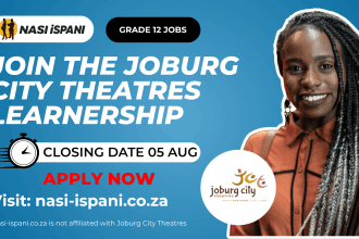 Joburg City Theatres Learnership Programme (20 posts)