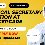 Medical Secretary Vacancy at Cancercare