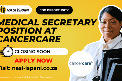 Medical Secretary Vacancy at Cancercare