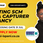 SCM Data Capturer Vacancy At TCTA