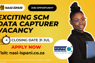 SCM Data Capturer Vacancy At TCTA