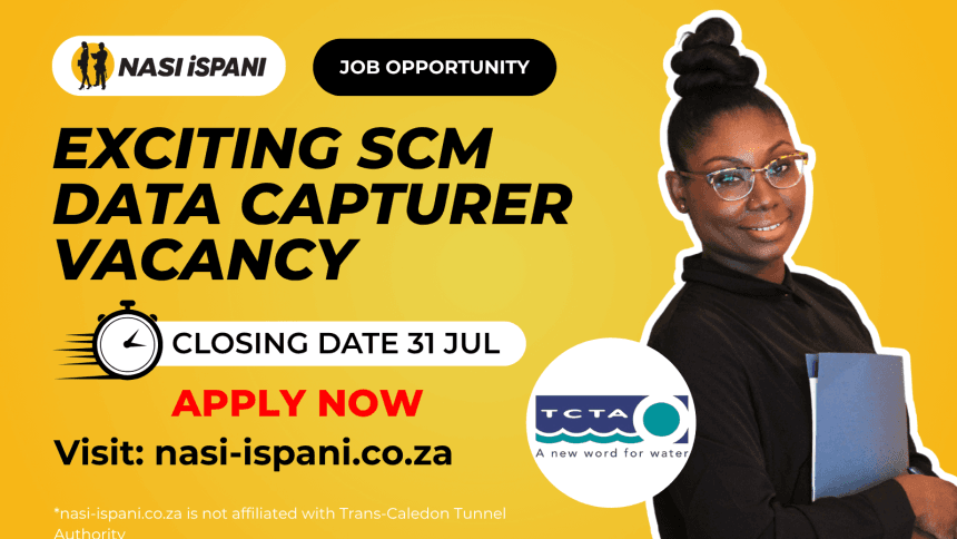 SCM Data Capturer Vacancy At TCTA