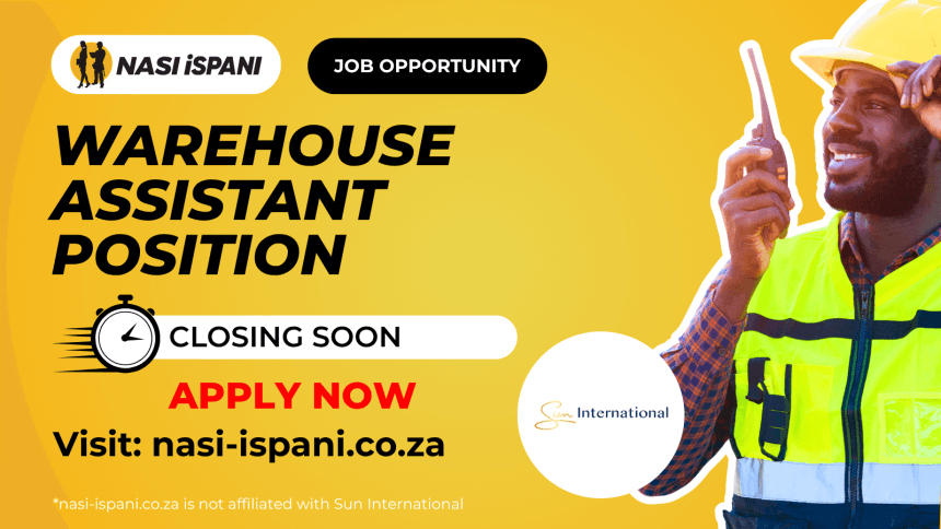 Warehouse Assistant at Sun International
