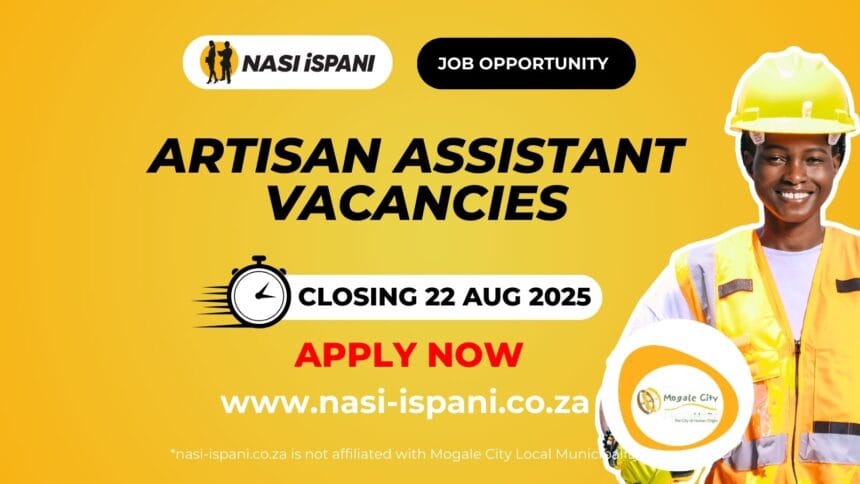 Artisan Assistant Vacancies at Mogale City Local Municipality