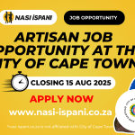 Artisan Job Opportunity at the City of Cape Town