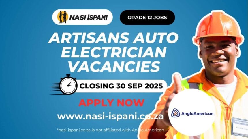 Artisans Auto Electrician Vacancies at Anglo American (7 posts)