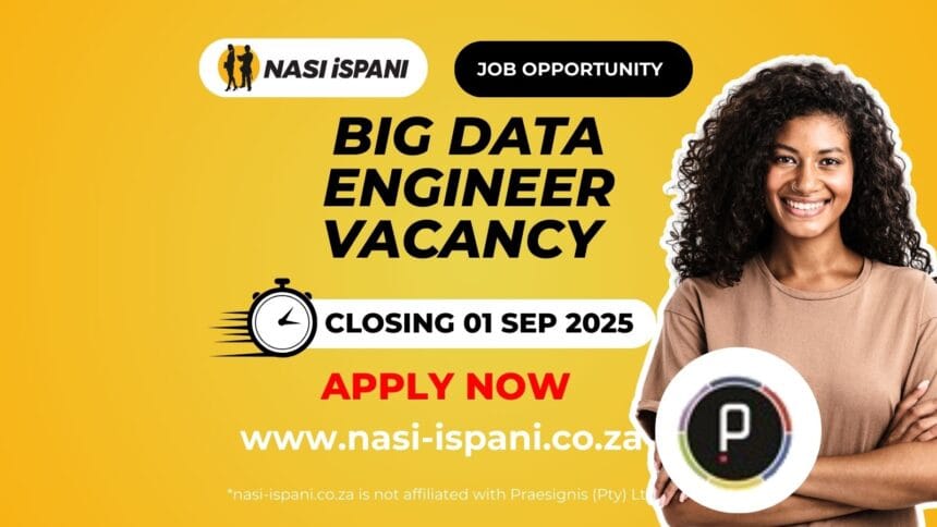 Big Data Engineer Vacancy at Praesignis (Pty) Ltd
