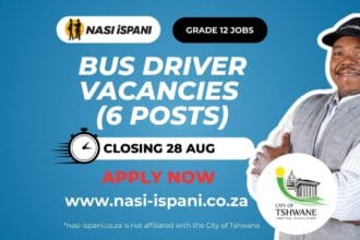 Bus Driver Vacancies at the City of Tshwane (6 posts)