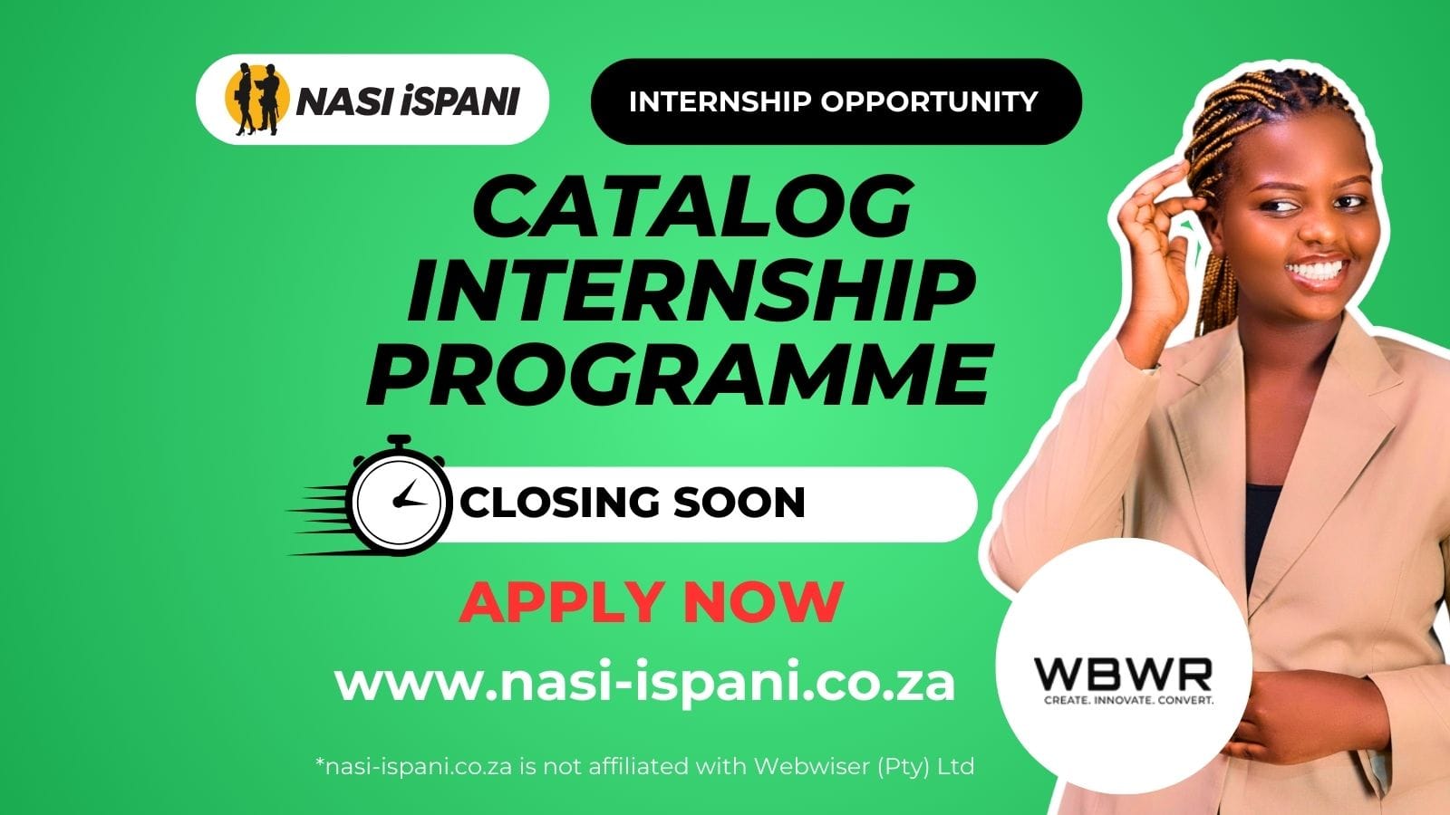 Catalog Internship Opportunity At Webwiser (Pty) Ltd NASI ISPANI