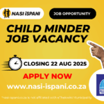 Child Minder Job Vacancy Opportunity in Durban
