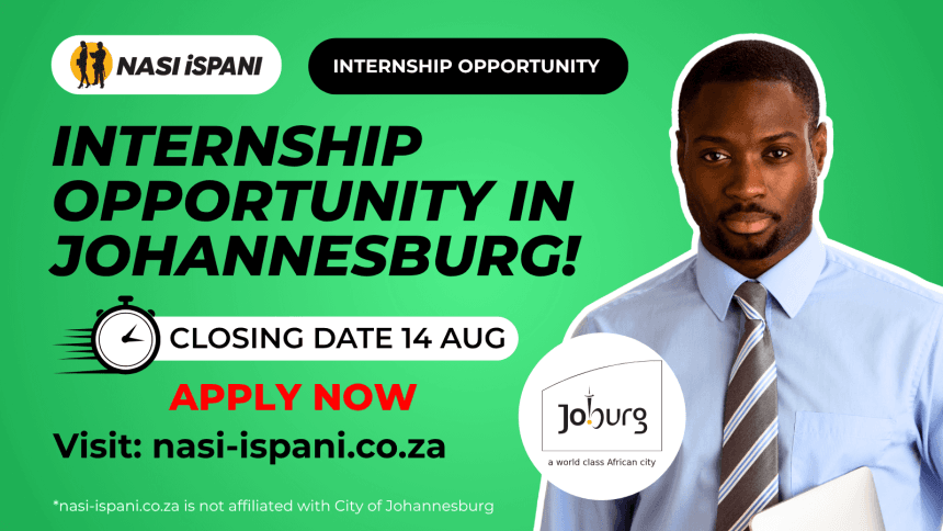 City of Johannesburg Internship Intake Officer