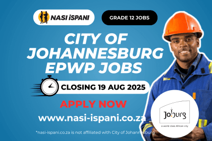 Cleaner Jobs Available at City of Johannesburg
