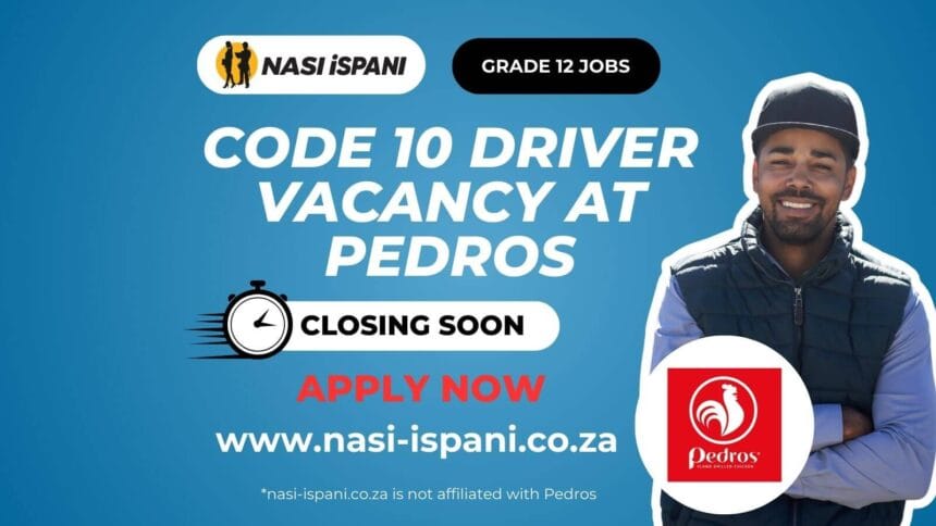 Code 10 Driver Vacancy at Pedros
