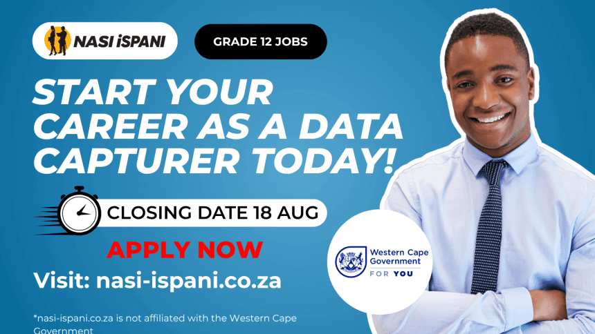 Data Capturer Vacancy At the Western Cape Department of Infrastructure