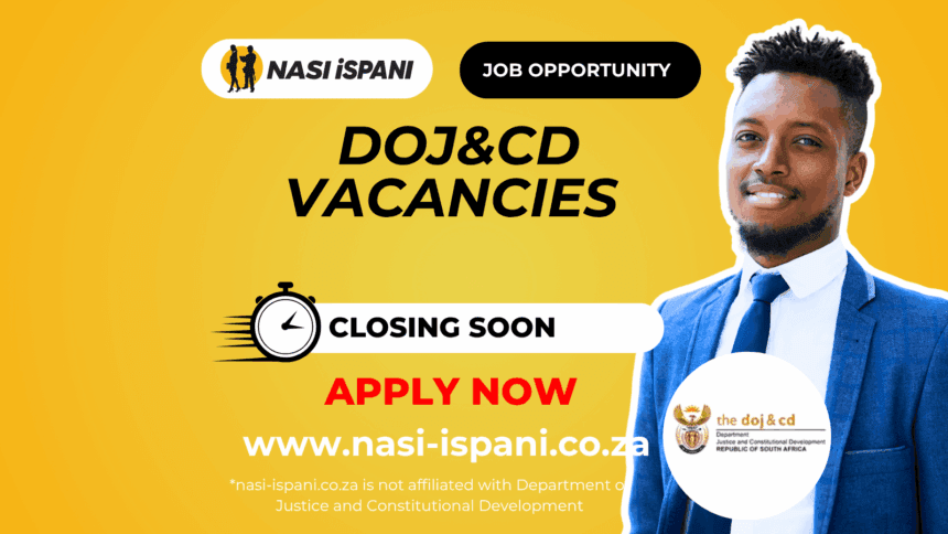 Department of Justice and Constitutional Development Vacancies