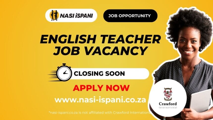 English Teacher Job Vacancy at Crawford International