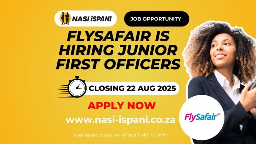FlySafair is hiring Junior First Officers