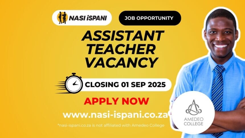 Grade R Assistant Teacher Vacancy at Amedeo College