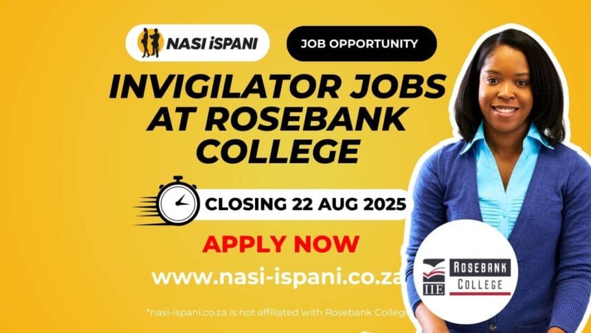 Invigilator Vacancies at Rosebank College