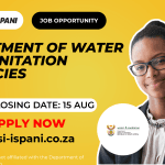 Job Opportunities at the Department of Water and Sanitation