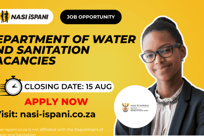 Job Opportunities at the Department of Water and Sanitation