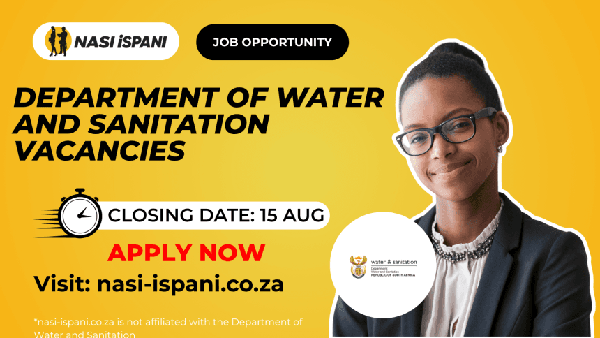 Job Opportunities at the Department of Water and Sanitation