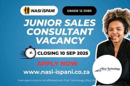 Junior Sales Consultant Vacancy at First Technology