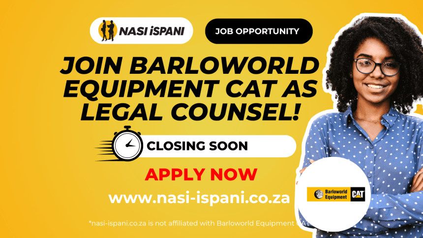 Legal Counsel Vacancy at Barloworld Equipment CAT