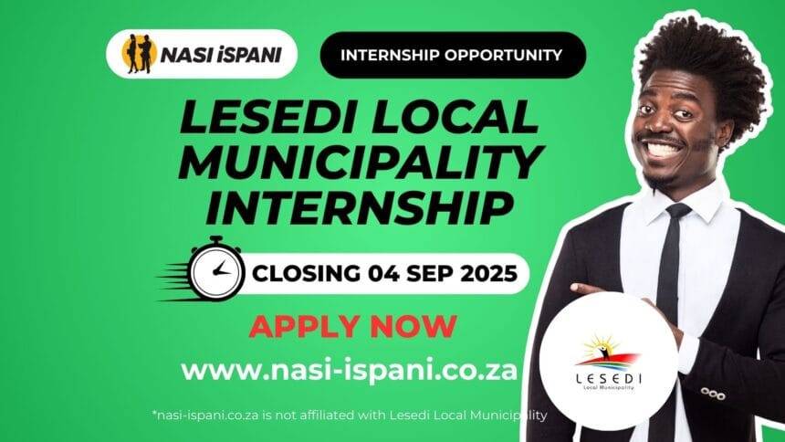 Lesedi Local Municipality Internship