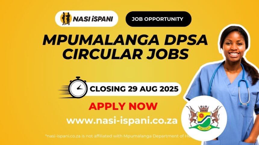 Mpumalanga DPSA Circular Jobs