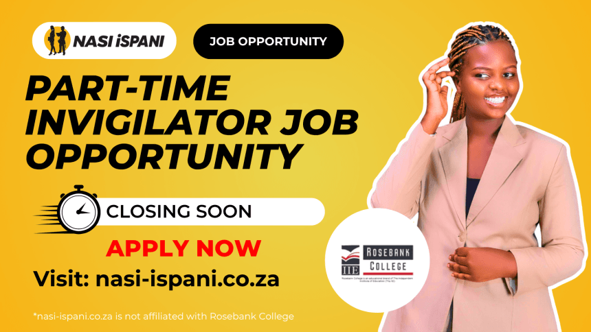 Part-Time Invigilator job at Rosebank College
