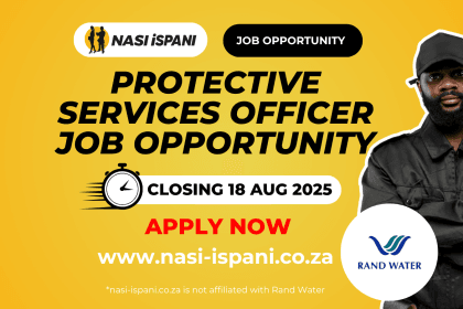 Protective Services Officer Job Opportunity at Rand Water