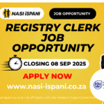 Registry Clerk Job Opportunity at the Western Cape Government