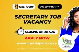 Secretary Job Vacancy at the City of Tshwane