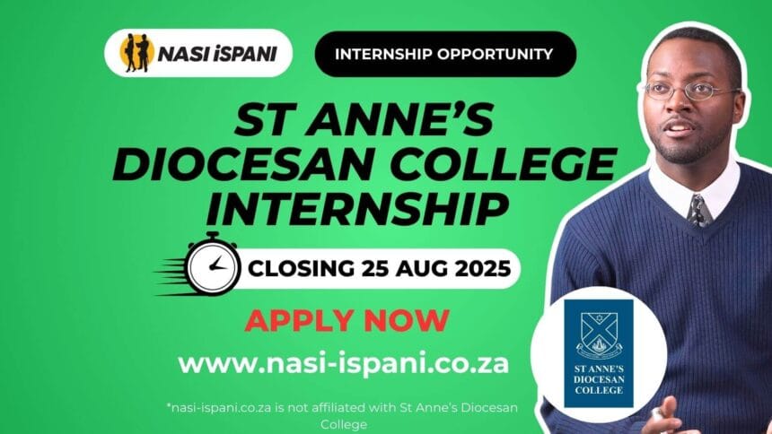 St Anne’s Diocesan College Internship Programme 2026