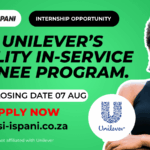 Unilever Quality In-service Trainee