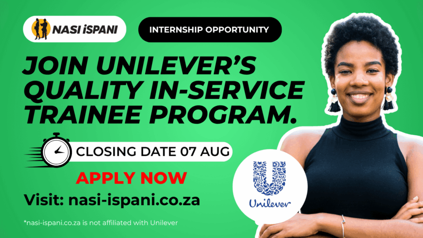 Unilever Quality In-service Trainee