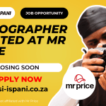 Videographer Vacancy At Mr Price