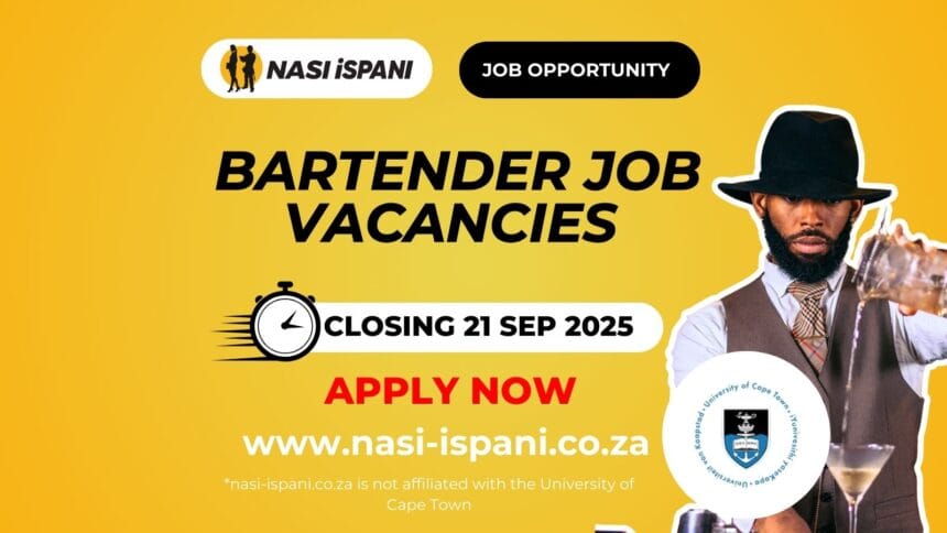 Bartender Job Vacancies at Baxter Theatre Centre